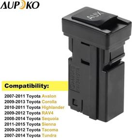 img 2 attached to Aupoko 86190-02010 Aux Port, Toyota Avalon, Corolla, Highlander, RAV4, Sequoia, Sienna, Tacoma, Tundra - Auxiliary Stereo Adapter, Replacement