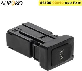 img 3 attached to Aupoko 86190-02010 Aux Port, Toyota Avalon, Corolla, Highlander, RAV4, Sequoia, Sienna, Tacoma, Tundra - Auxiliary Stereo Adapter, Replacement