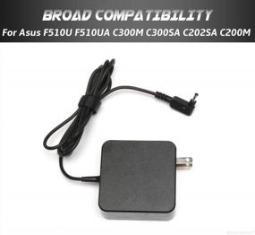 img 3 attached to High-Quality 65W Replacement Charger For Asus VivoBook F510U And Chromebook C300 C300M - Compatible With F510UA, F510UA-AH51, F510UA-AH55, F510Q, F510QA, And More Laptops