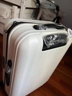 img 2 attached to NINETYGO scooter suitcase, polypropylene, corrugated surface, 38 l, white review by Wiktor Ambroziak ᠌