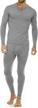 stay cozy in cold weather with thermajohn men's v-neck thermal underwear set logo