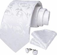 мужской шелковый галстук и нагрудный платок набор тканых формальных галстуков запонки твердые галстуки логотип