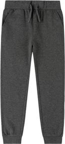img 1 attached to ATLANHAWK Brushed Inside Sweatpants Drawstring Boys' Clothing : Pants