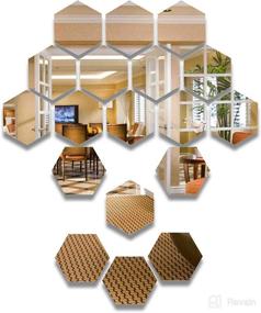 img 4 attached to Sticker Hexagon Decorative Plastic Decorations Nursery -- Décor