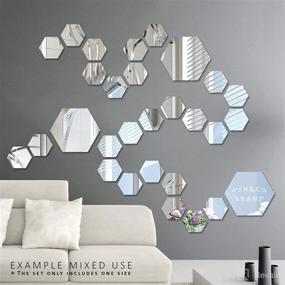 img 1 attached to Sticker Hexagon Decorative Plastic Decorations Nursery -- Décor