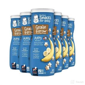 img 4 attached to 🍌 Gerber Baby Snacks Puffs - Banana Flavor - 1.48oz (Pack of 6): Delicious & Nutritious Treats for Little Ones