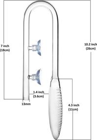 img 2 attached to 🌿 JARDLI Inflow Pipe for Planted Aquarium Violet Glass Tank