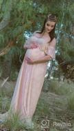 картинка 1 прикреплена к отзыву Off Shoulder Lace Maternity Dress For Baby Shower Or Wedding Photo Shoot от Jamal Murph