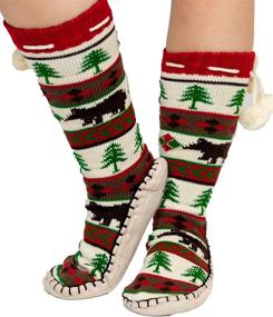 img 2 attached to 🧦 Cozy Knitted Slipper Socks for Women by Lazy One - Cute and Warm Women's Clothing