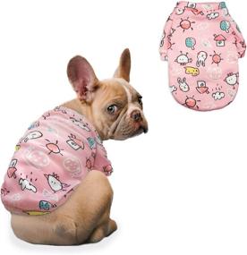 img 4 attached to 🐶 Lillabi Cute Printed Dog Clothing Knitwear Puppy Sweater Soft Warm Puppy Shirt Winter Puppy Sweater Pink Rabbit X-Small