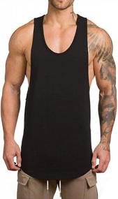 img 3 attached to Get Pumped With Rexcyril Men'S Sleeveless Gym Tank Top For A Perfect Bodybuilding Workout