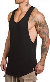 img 4 attached to Get Pumped With Rexcyril Men'S Sleeveless Gym Tank Top For A Perfect Bodybuilding Workout