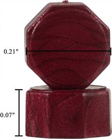 img 2 attached to 300 Octagon Red Sealing Wax Beads Kit With Melting Spoon And Candles For Seal Stamp - Yoption (Sauce Red)
