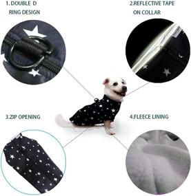 img 2 attached to 🐶 Cozy and Stylish: RUNBOW Neoprene Dog Coat - Perfect Cold Weather Jacket for Small to Medium Dogs