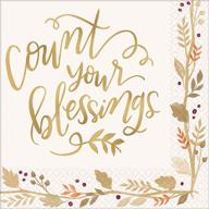 amscan napkins - count your blessings with these beverage napkins! logo