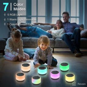 img 2 attached to 🔇 Vicsoon Sleep Noise Maker Machine: White Noise Machine for Babies, Kids, and Adults - 32 Soothing Sounds, 7 Colors Night Lights, 5 Timer & Memory Features Included