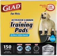 🐾 glad for pets black charcoal puppy pads - powerful urine absorption & odor neutralization for effective puppy potty training - training pads for dogs, dog pee pads, dog crate pads logo