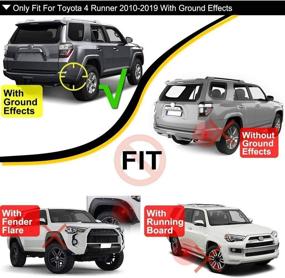 img 3 attached to 🚗 A-Premium Splashboard Mud Flaps Replacements for Toyota 4Runner 2014-2019 with OEM Ground Effects