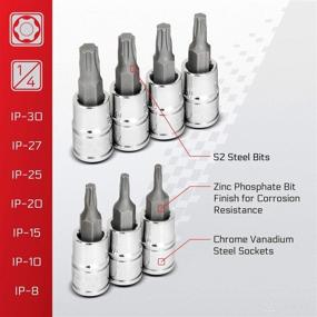 img 2 attached to CARBYNE Torx Plus Bit Socket Set - 13 Piece, IP-8 to IP-60, S2 Steel Bits, CRV Sockets