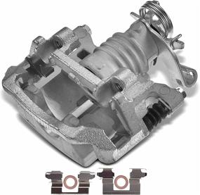 img 4 attached to 🔧 A-Premium Rear Left Driver Side Disc Brake Caliper Assembly with Bracket Compatible with Chevrolet Cobalt HHR Malibu Pontiac G5 G6 Pursuit Saturn Aura Ion 2004-2012