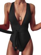 👙 lilosy plunge backless swimsuit for women - bathing attire, swimwear, & cover ups logo