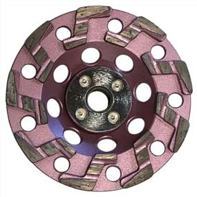 img 2 attached to 4.5" Aggressive Anti-Vibration Grinding Diamond Cup Wheels For Concrete And Masonry, 18/20 Grit, 5/8" - 11 Threaded Arbor