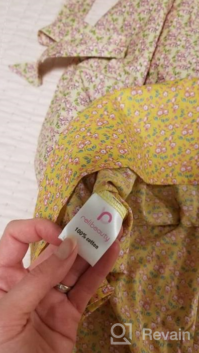 img 1 attached to Step Back In Time With ReliBeauty'S Pioneer Girl Costume - Colonial Prairie Dress In Stunning Yellow review by Terrance Haralson