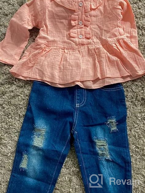 img 1 attached to 👚 Cute and Trendy Girls' Clothing: Toddler Suspender Outfit Jumpsuit review by Christine Chance