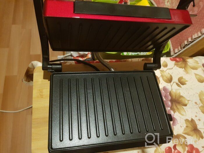 img 3 attached to Sandwich maker Kitfort KT-1609 Panini Maker, red review by Franciszka Symanska ᠌