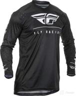 fly racing lite jersey (black/white logo