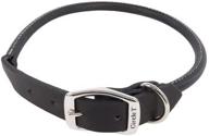 🐾 circle t coastal oak tanned leather round dog collar логотип