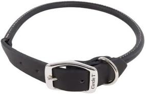 img 2 attached to 🐾 Circle T Coastal Oak Tanned Leather Round Dog Collar