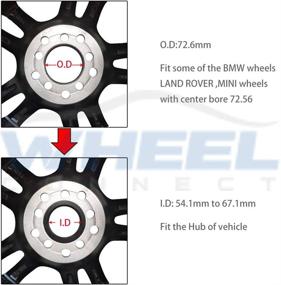 img 3 attached to WHEEL CONNECT Centric Aluminium Hubrings Tires & Wheels : Accessories & Parts