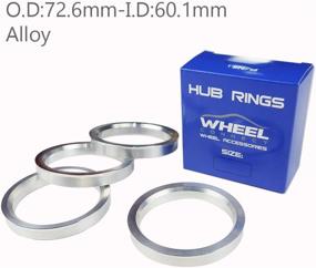 img 4 attached to WHEEL CONNECT Centric Aluminium Hubrings Tires & Wheels : Accessories & Parts