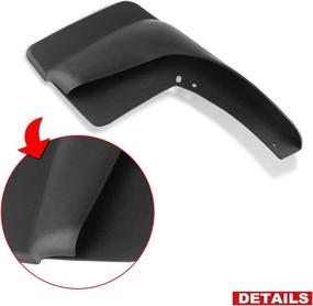 img 1 attached to 🚘 A-Premium Splash Guards Mud Flaps: Compatible with Chevrolet Silverado 2500 HD Avalanche 1500 Tahoe GMC Sierra 1500 2500 HD Yukon XL 1500 (with Fender Flares) Mudguards Mudflaps 12495822 12495823