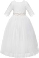👗 stylish ekidsbridal crossed straps bridesmaid dresses: fashionable girls' clothing collection logo