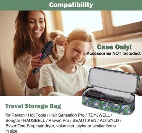 img 3 attached to Protect Your Styling Tools With The SITHON Double-Layer Travel Carrying Case - Water Resistant Storage Bag For Revlon, Hot Tools, TDYJWELL, Bongtai Hair Dryer Brush (Bag Only)