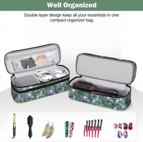 img 2 attached to Protect Your Styling Tools With The SITHON Double-Layer Travel Carrying Case - Water Resistant Storage Bag For Revlon, Hot Tools, TDYJWELL, Bongtai Hair Dryer Brush (Bag Only)