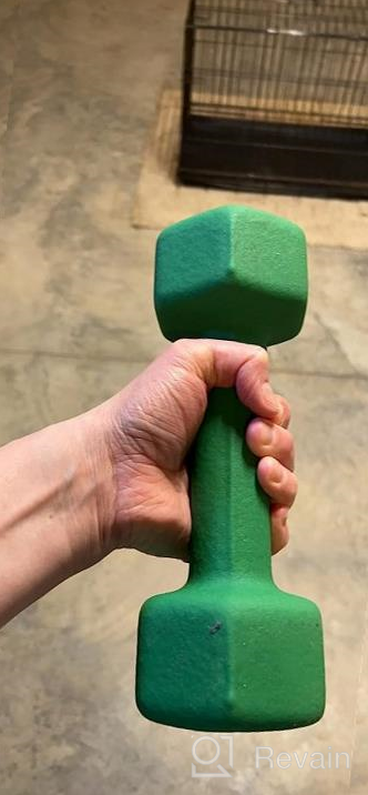 img 1 attached to Get Fit With Portzon: 8 Color Anti-Slip Hex Dumbbell Set, Perfect For Any Home Gym review by Darrell Bridges
