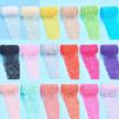 18 yards of stretchy lace trim in 18 colors - perfect for weddings and diy projects! logo