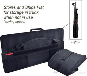 img 1 attached to 🧺 Ascot Picnic - Durable Trunk Organizer with Non-Slip Base - 70 Pound Capacity - 30x15 inches - Pack of 2 - Black