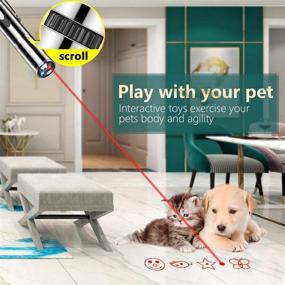 img 3 attached to Cat and Dog Laser Pointer Toy with 7 Adjustable Patterns - Long Range, 3 Modes, Interactive and USB Rechargeable