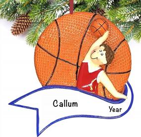 img 3 attached to 2022 Personalized Polyresin Basketball Boy Dunking Ornament For Christmas Tree - Ideal Basketball Gift For Boys, Coaches, And Fans - Unique Basketball Decoration And Christmas Ornament
