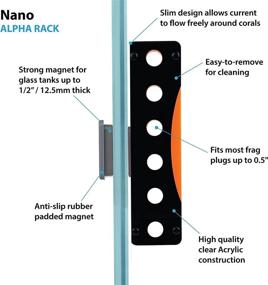 img 2 attached to 🔆 Enhanced ESHOPPS Alpha Rack: Magnetic Coral Frag Rack with Powerful Anti-Slip Rubber Padded Magnet for Optimal Placement in Reef Tanks