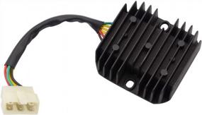 img 4 attached to Efficient Power Control: GOOFIT 6 Pin Voltage Regulator Rectifier For Scooters In 125Cc To 250Cc Range