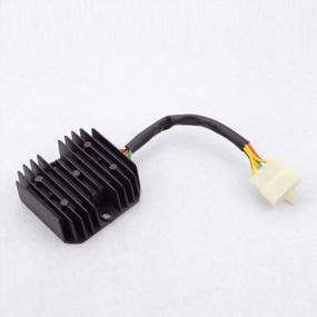 img 3 attached to Efficient Power Control: GOOFIT 6 Pin Voltage Regulator Rectifier For Scooters In 125Cc To 250Cc Range