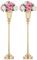 metal trumpet vases: elegant wedding centerpieces for anniversary & ceremony parties logo