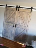 img 1 attached to Transform Your Space With ZEKOO 11 FT Double Barn Door Hardware Kit - Heavy Duty Steel, Black Finish review by Ken Ayo