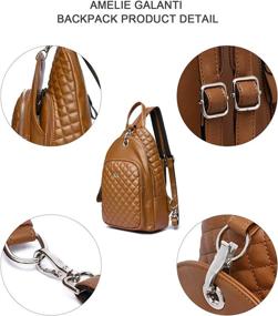 img 3 attached to Backpack Shoulder Lightweight Leather Convertible Women's Handbags & Wallets in Fashion Backpacks