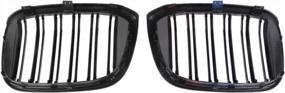 img 3 attached to MUCO Front Bumper Kidney Grille Grill Inserts - M Color Slats For 2018-2021 BMW X3 G01 And 2019-2022 X4 G02